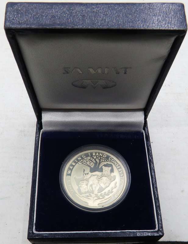 1994 Republic of South Africa Silver Proof R1 "Conservation" - Encapsulated in SAM Box