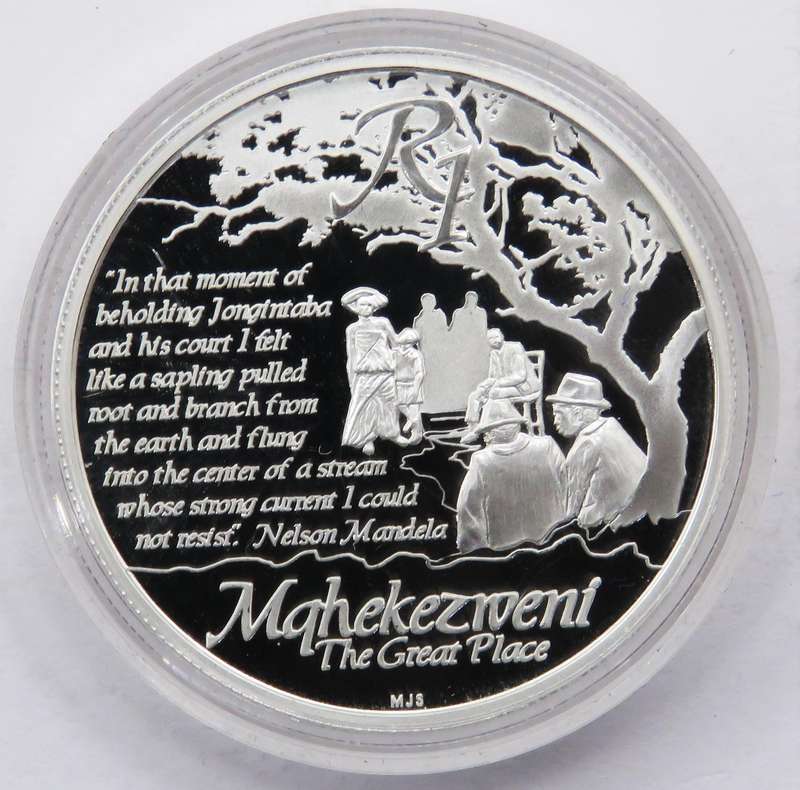 2013  Silver 1 Rand Life of a Legend: Nelson Mandela "The Great Place"