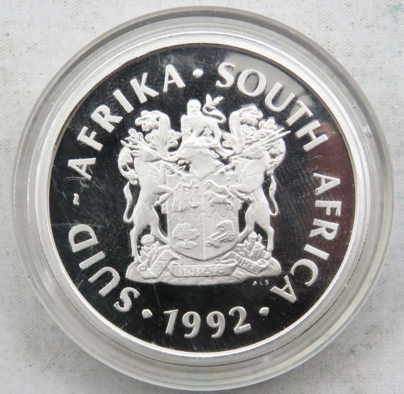 1992  1 Ounce Sterling Silver Proof  R2 "TECHNOLOGY" in original capsule of issue