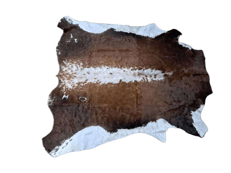 A grade Brown and White Nguni cow hide (200cm x 200cm)