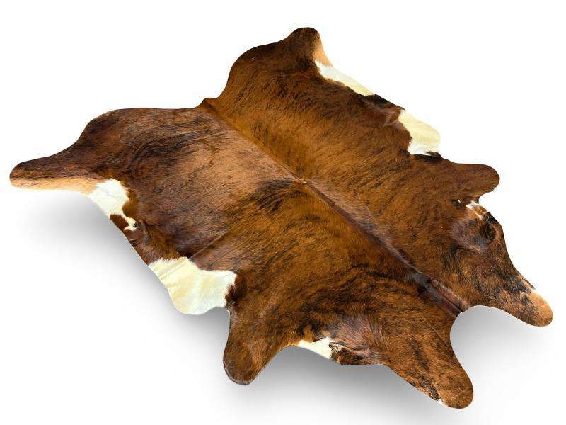 A grade Texan longhorn brown and white cow hide (190cm x 200cm)
