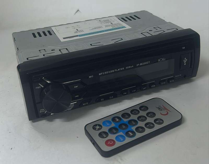 CLEARANCE ICE POWER MEDIA PLAYER,DETACH FACE,USB,VARI COLOUR,BT,DUAL RCA,AUX,REMOTE