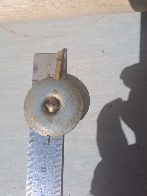 Mantle clock pendulum diam 50mm length 80mm weight 87g