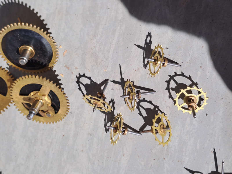 Job lot of new clock spares