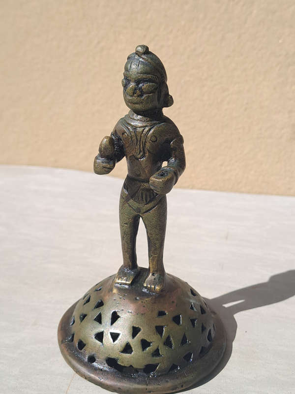 Very Rare Antique Asian rattle statue