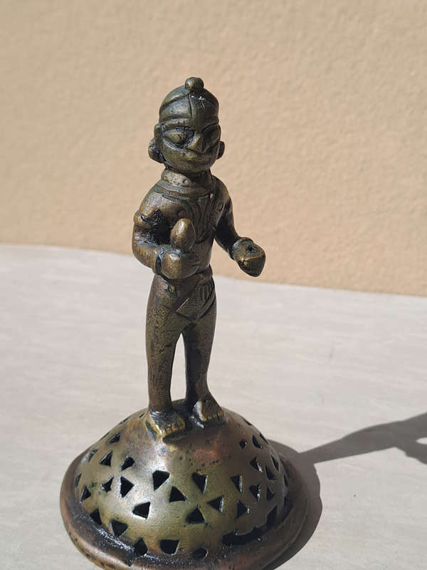 Very Rare Antique Asian rattle statue