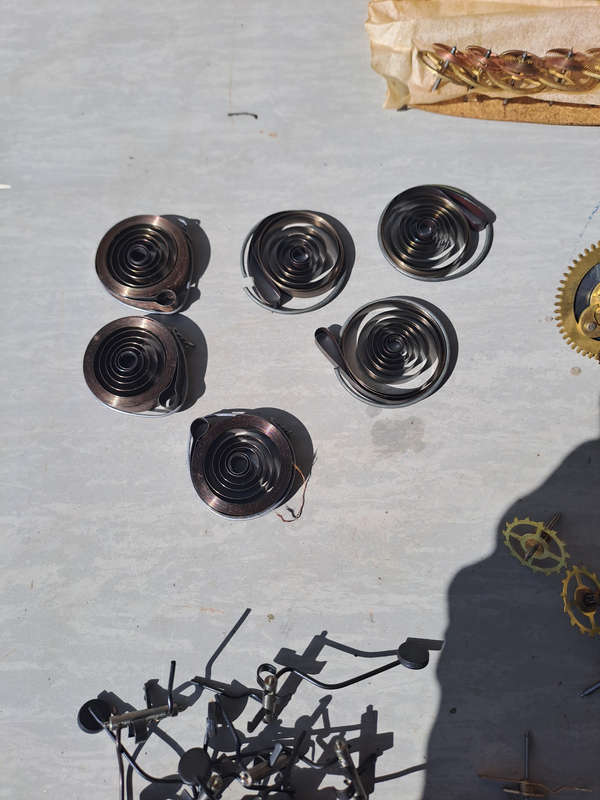 Lot 2 various clock parts all new old stock