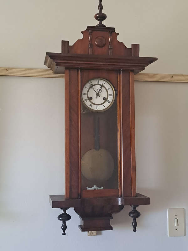 Large wooden ornate wall clock