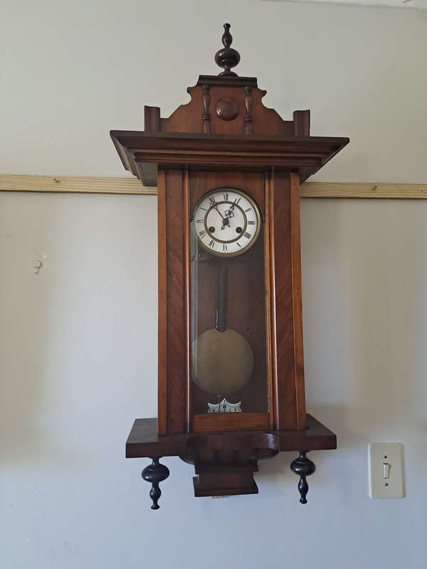 Large wooden ornate wall clock