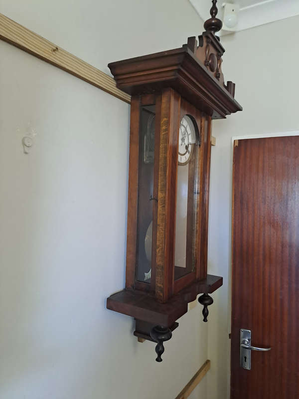 Large wooden ornate wall clock
