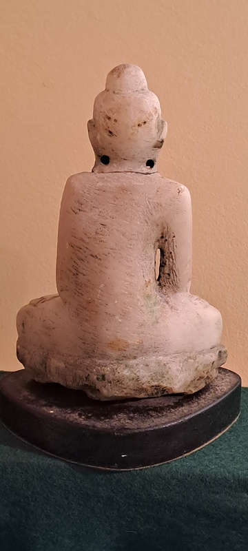 Burmese/mYANMAR EARLY 19TH CENTURY Alabaster Carved Shan Buddah Statue