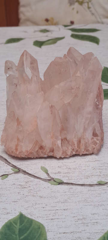pink Himalayan quartz cluster.  Connection, Universal Love, Clarity Awareness
