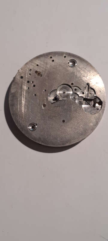 Lrg Swiss pocket watch movement working