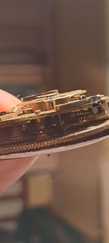 French Breguet pocket watch movement for spares or repairs