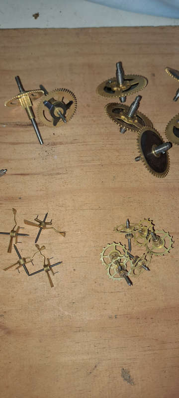 Lot One various new vintage clock parts as per pictures
