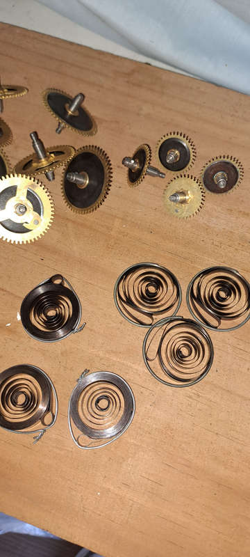 Lot One various new vintage clock parts as per pictures