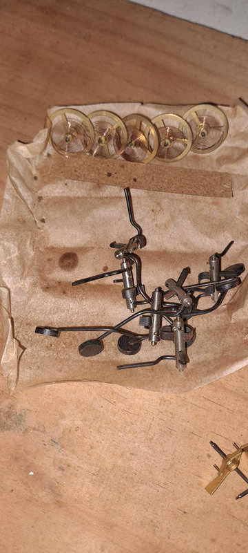 Lot 2 various new vintage clock parts as per pictures