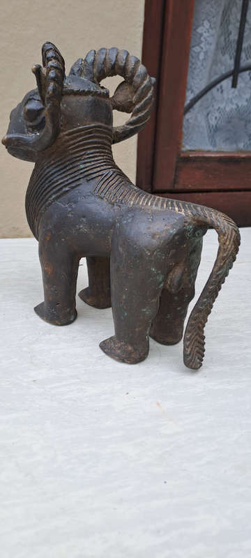 Antique Bronze Benin ritual ancestor honoring  Ram Very Rare
