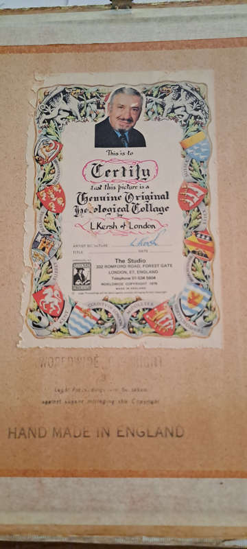 original L Kersk of London art work