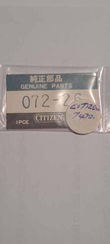 original citizen vintage part 072-26 minute wheel