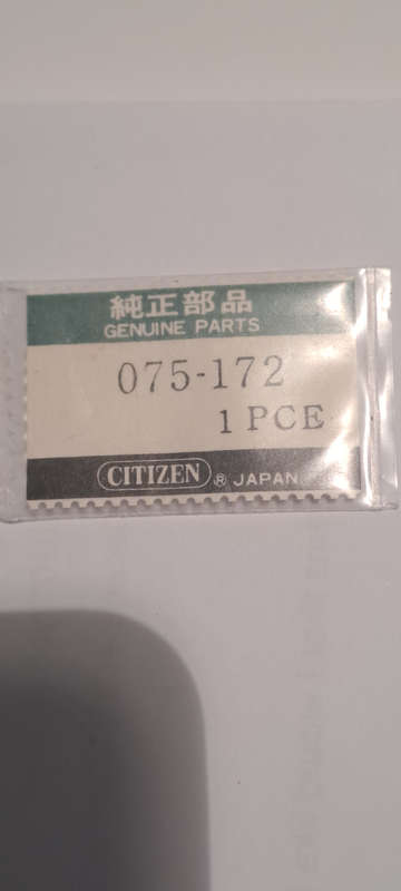 original citizen vintage part hour wheel 075-172