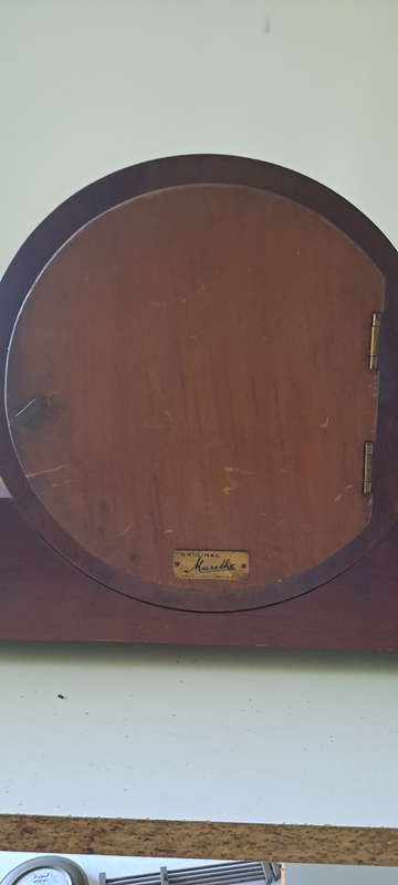 Lovely Mauthe long mantle clock housing with 4 gong rods