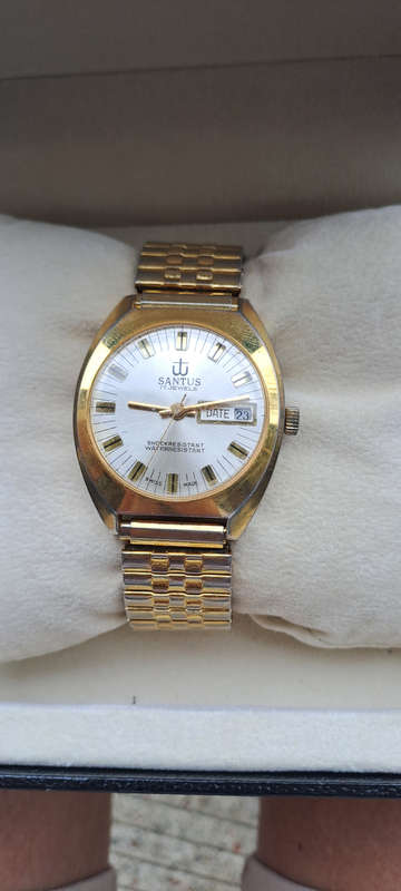 Santus 1970's 17 jewel Swiss mens watch