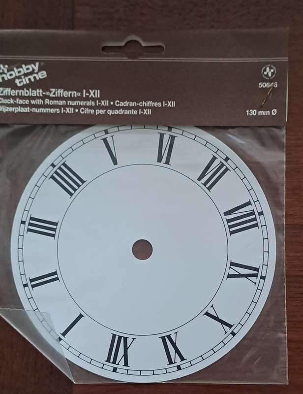 Hobby time aluminum ring clock face 130mm