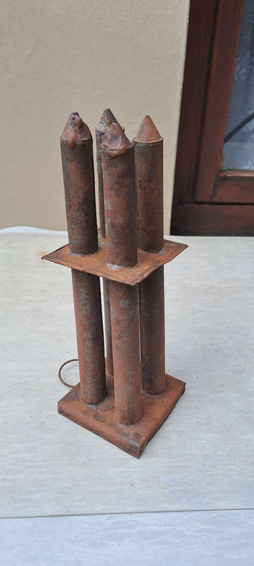 Antique candle mold