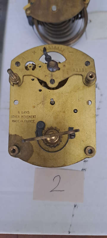 Lot 2 small clock movements one ticking others I dont know