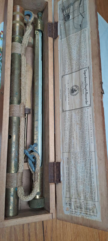 Very Rare `Sigurdssons` depth recorder. Made in Denmark by Iver C Weilbach and Co Circa 1910