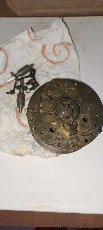 Howel James clock movement for spares