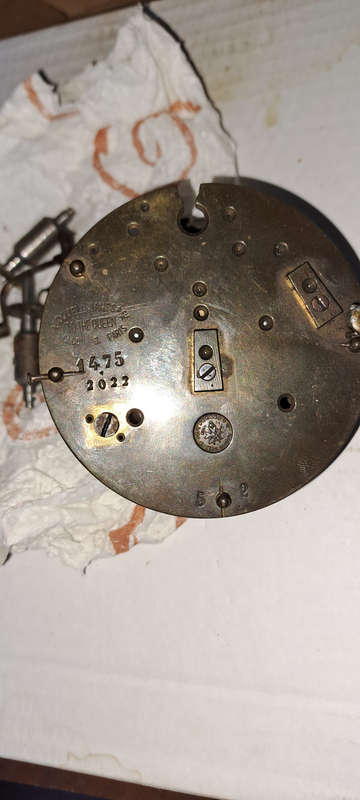 Howel James clock movement for spares