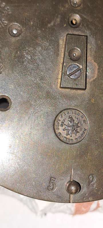 Howel James clock movement for spares