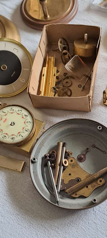 job lot of anniversary clocks and parts as per pictures