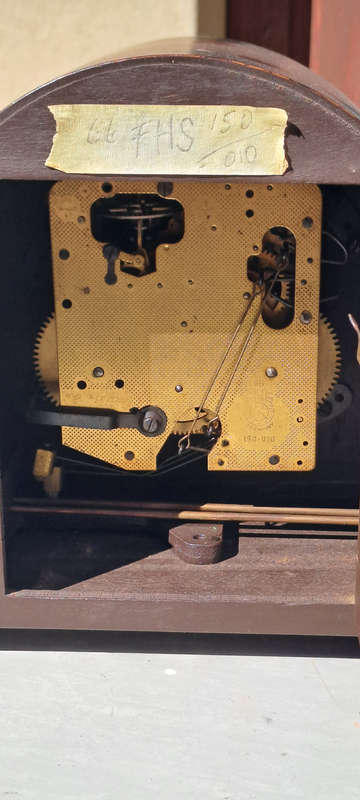 German clock with FHS 66 150 010 movement complete
