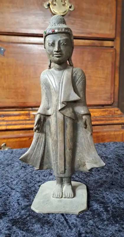 early 19th century bronze Burmese Mandalay Buddha