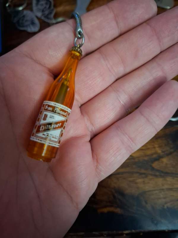 Vintage Bottle Keyring