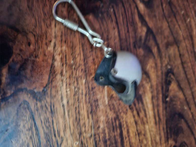 Vintage keyring Scooter Bike Helmut