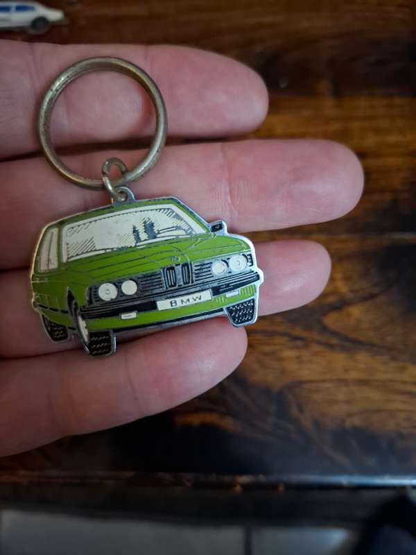 Vintage Stainless Steel BMW keyring