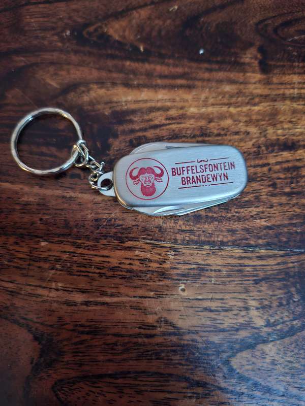 Buffelsfontein Brandewyn keyring Stainless Steel