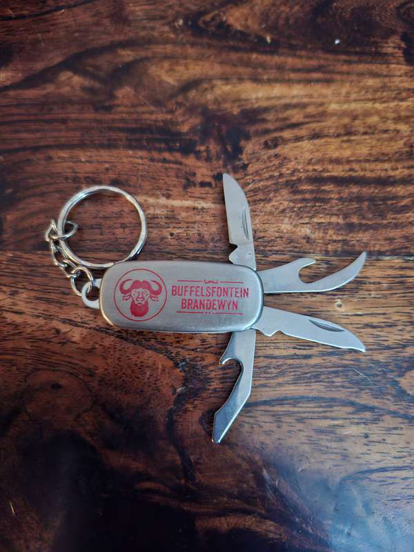 Buffelsfontein Brandewyn keyring Stainless Steel