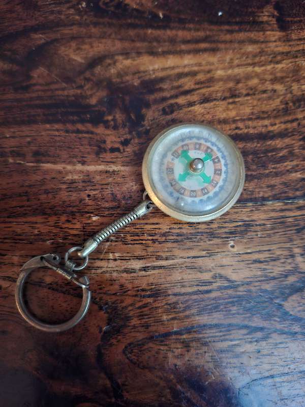 Vintgage Roulette Wheel keyring