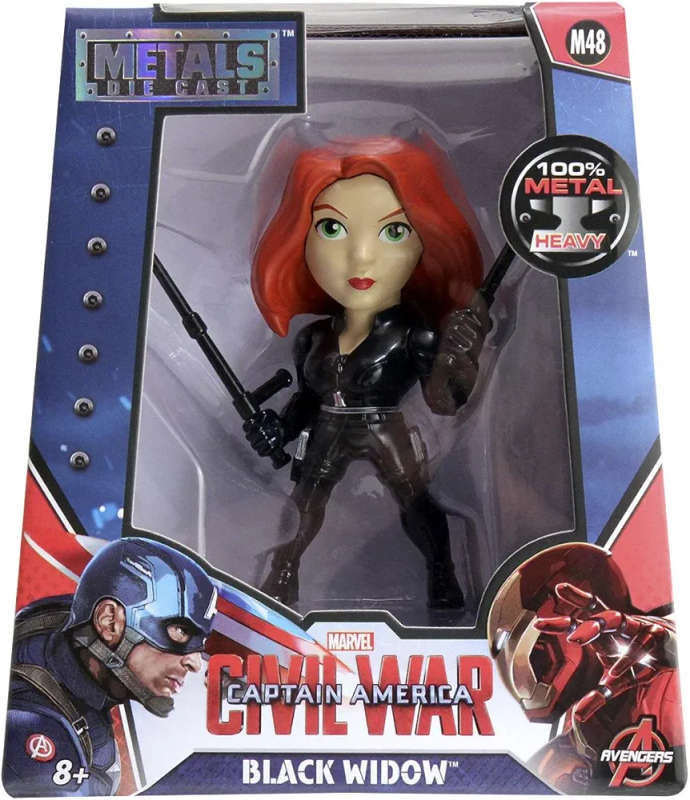 Marvel Avengers Black Widow Metal Die Cast Figure 10Cm