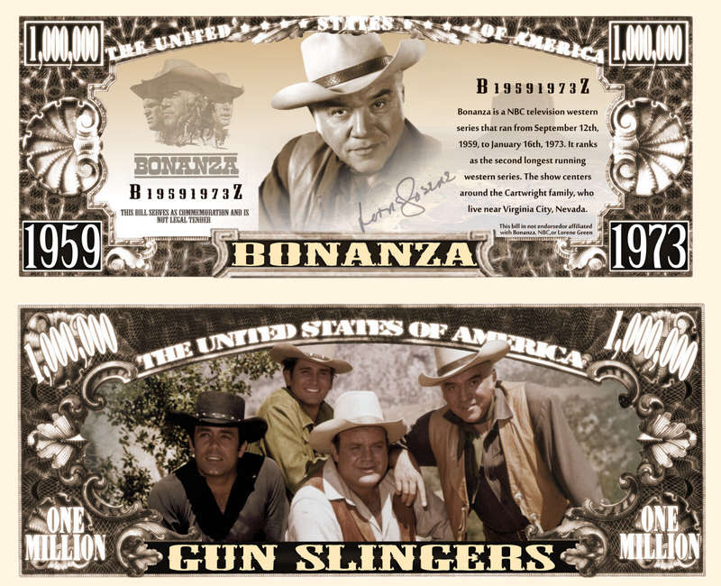 BONANZA MILLION DOLLAR NOVELTY  BILL