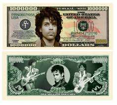 PRINCE MILLION DOLLAR NOVELTY  BILL