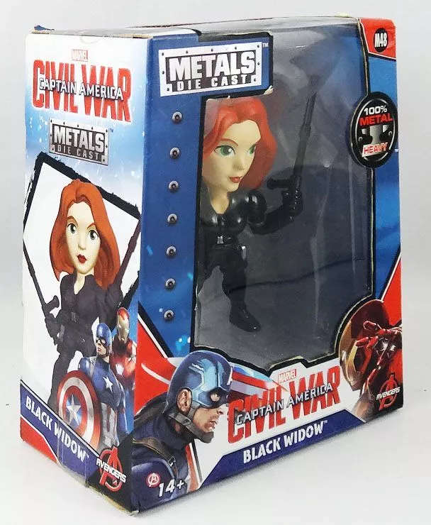 Marvel Avengers Black Widow Metal Die Cast Figure 10Cm
