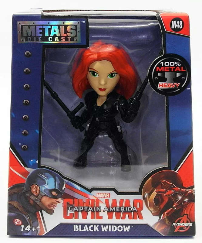 Marvel Avengers Black Widow Metal Die Cast Figure 10Cm