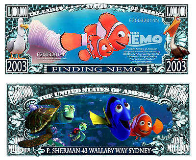 FINDING NEMO MILLION DOLLAR NOVELTY  BILL