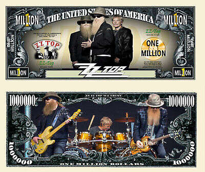 ZZ TOP NOVELTY MILLION DOLLAR BILL